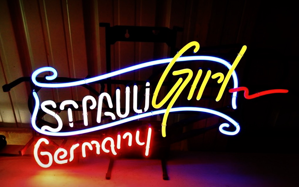 St Pauli Girl Banner Germany Neon Sign